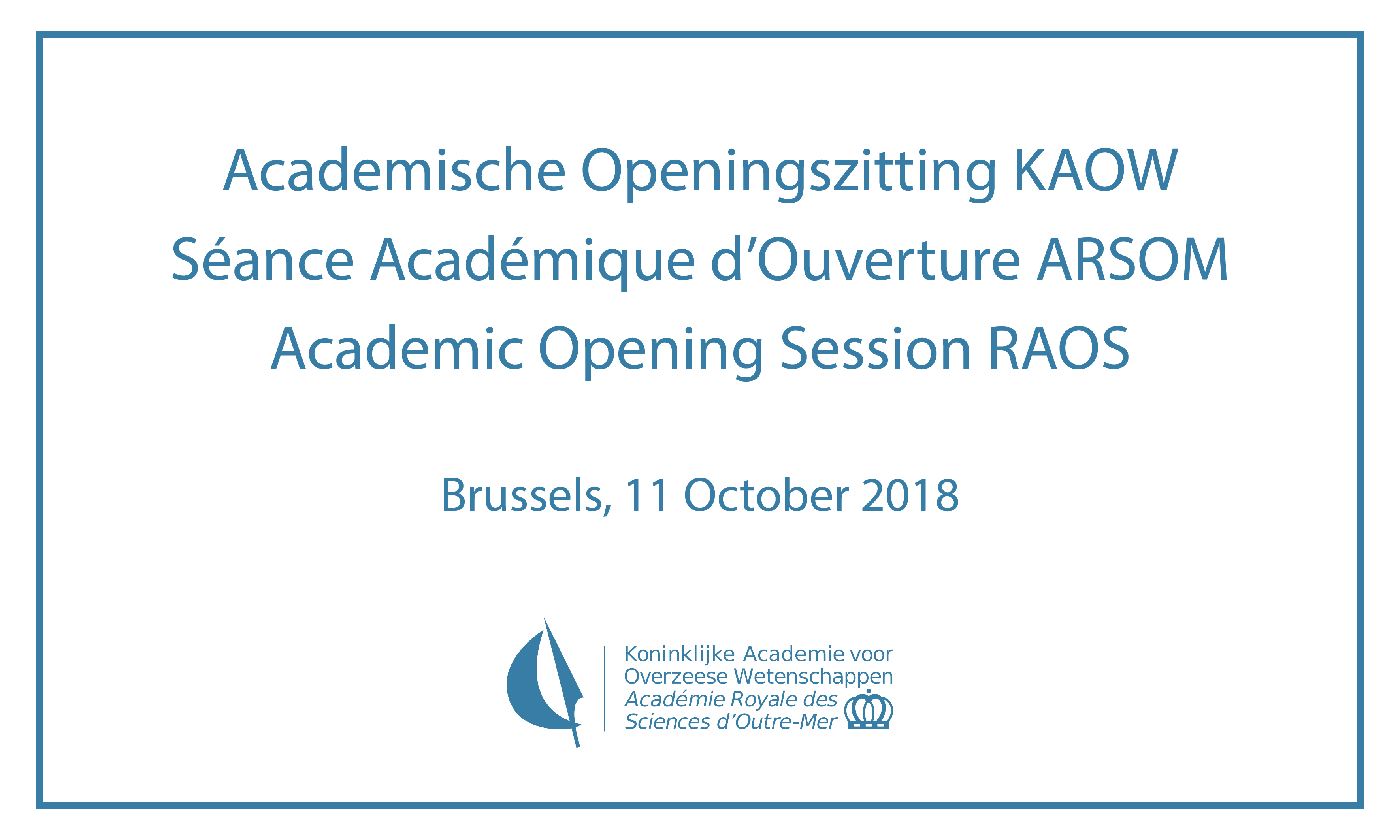 Academic Opening Session RAOS 2018