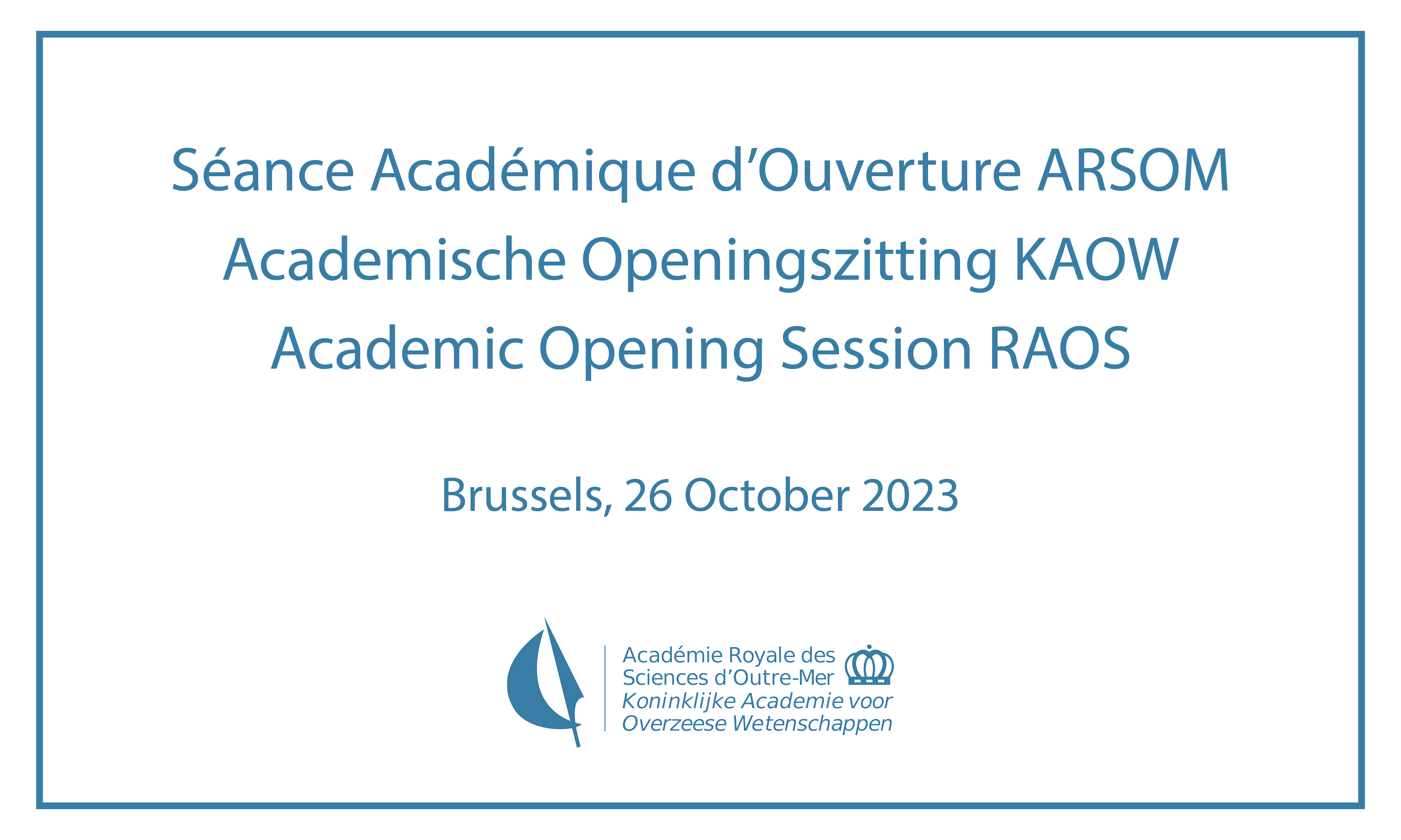 Academic Opening Session RAOS 2023